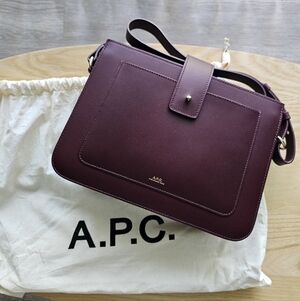 A.P.C. Burgundy Albane Bag